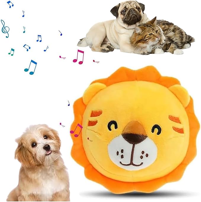 HISKI Active Moving Pet Plush Toy, 2026 Interactive Dog Toys Talking Moving Dog Ball Toy Washable Cartoon Pig Plush Sound Electronic Herding Ball for Dogs Shake Bounce Boredom Toys for Dog, Cats