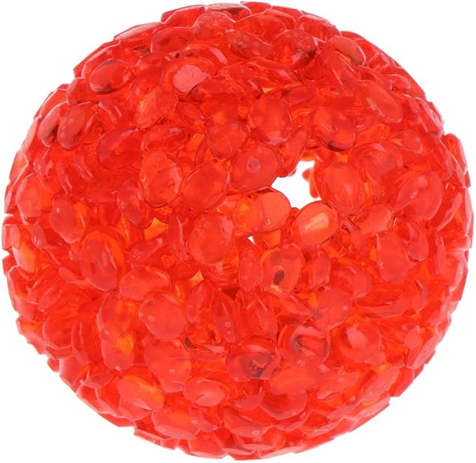 5 Pcs Cat Toy Bell Crystal Ball Sound Pet Game Kitten Plastic Interactive Rattle toys for indoor cats balls with bells teaser, Random, As the pictures