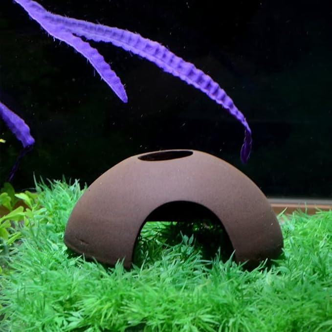 Aquarium Ceramics Cave Decoration, Fish Tank Accessories for Betta Fishes Shrimp Shelter Breeding Tube Hiding, Aquatic Pets to Rest, Betta Fish Toys