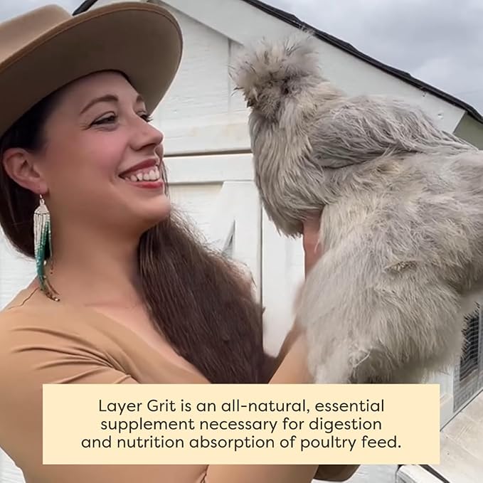 Scratch and Peck Layer Grit Supplement for Chickens and Ducks - 7 lbs Bag - Essential Supplement for Gizzard and Digestive Health - Sustainably Sourced