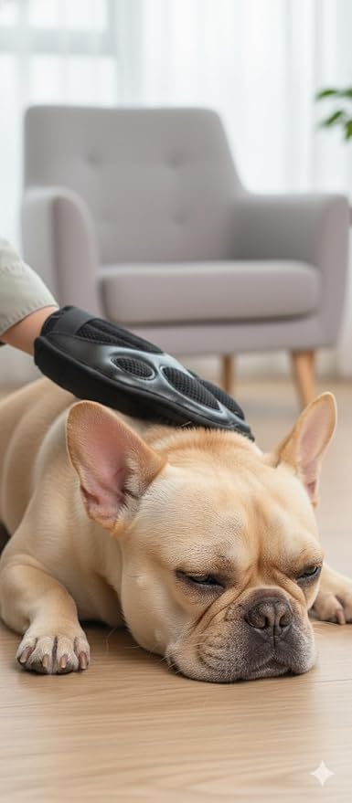 Pet Hair Remover Glove – Reusable Dog and Cat Grooming Glove, Pet Hair Removal Brush for Furniture, Clothes, Carpet, Car Seats – Washable and Eco-Friendly Grooming Supplies