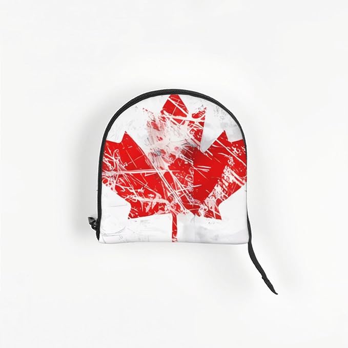 Foldable Pet Carrier Sling - Waterproof Small Dog & Cat Travel Retro Canada Flag Tote with Safety Hook for Hiking