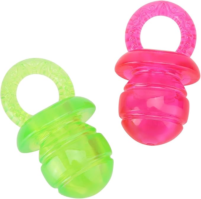 Acouto 2Pcs Pet Puppy Molar Dog Cat Pacifier Chew Playing Ing le Pet Chew for Health Interactive Pet for Teething Puppy