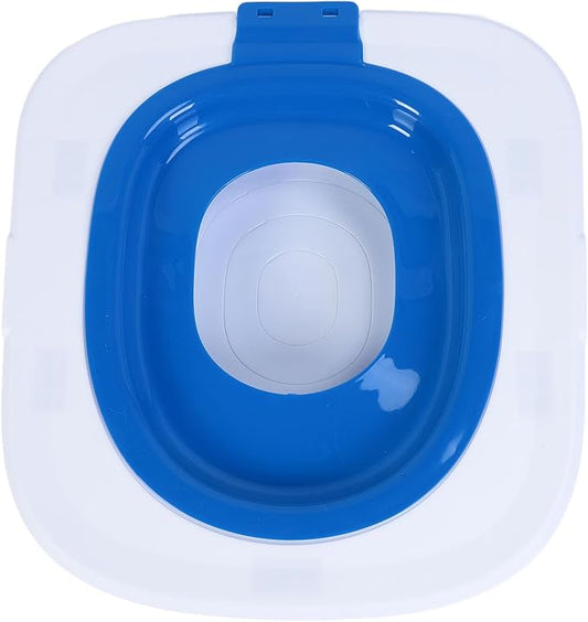 Cat Toilet Training Kit,Reusable Professional Kitty Toilet Trainer Urinal Seat Cat Toilet Trainer Seat Potty Removable Pet Toilet Training Tray for Home Pet Shop (Blue)