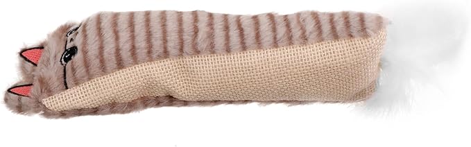 POPETPOP Plush Catnip for Cats with Crinkle Sisal Paper Stuffed Interactive Chew for Indoor Cats Teething