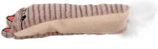POPETPOP Plush Catnip for Cats with Crinkle Sisal Paper Stuffed Interactive Chew for Indoor Cats Teething