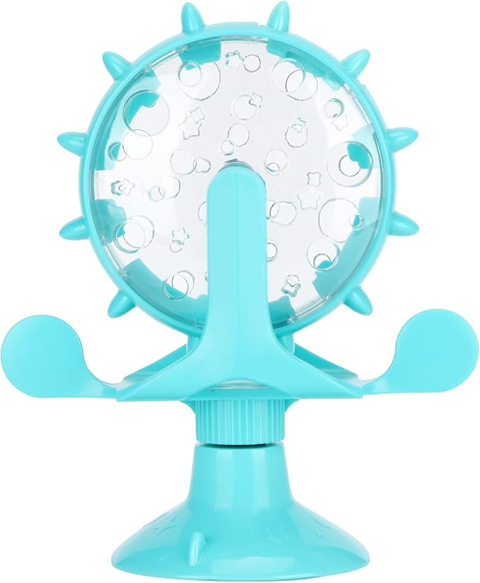 GLOGLOW Interactive Feeder – Adjustable Treat Dispensing Cat Toy, Slow Feeder for Digestion, BPA-Free Plastic, Lightweight & Dishwasher Safe, Blue