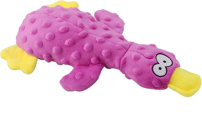 Calming Duck for Dogs, Interactive Squeaky Dog Chew Toy with Built-in Squeaker, Stuffed Duck Dog Squeaky Toy to Keep Them Busy for Small, Medium & Large Dogs Cats