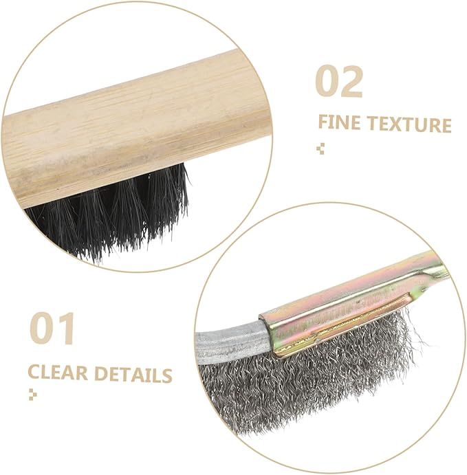 BESPORTBLE 3pcs Bird Cage Cleaning Brush Handled Tool for Parrots Birds Soft Bristles for Gentle Cleaning Design for Use Essential Birdcage Accessories