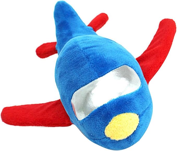 Chew Toys, Plane Plush Dog Squeaky Chew Toys for Cleaning Teeth, Bite Resistance Pet Chew Toys for Dogs Puppies Cats