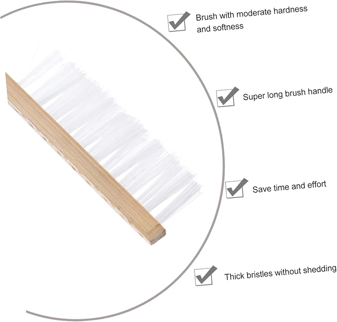 Abaodam 2pcs Bird Cage Cleaning Tools Set Includes Shovel and Brush for Parrots and Pets Convenient Long Handle Design for Easy Cleaning of Bird Habitats