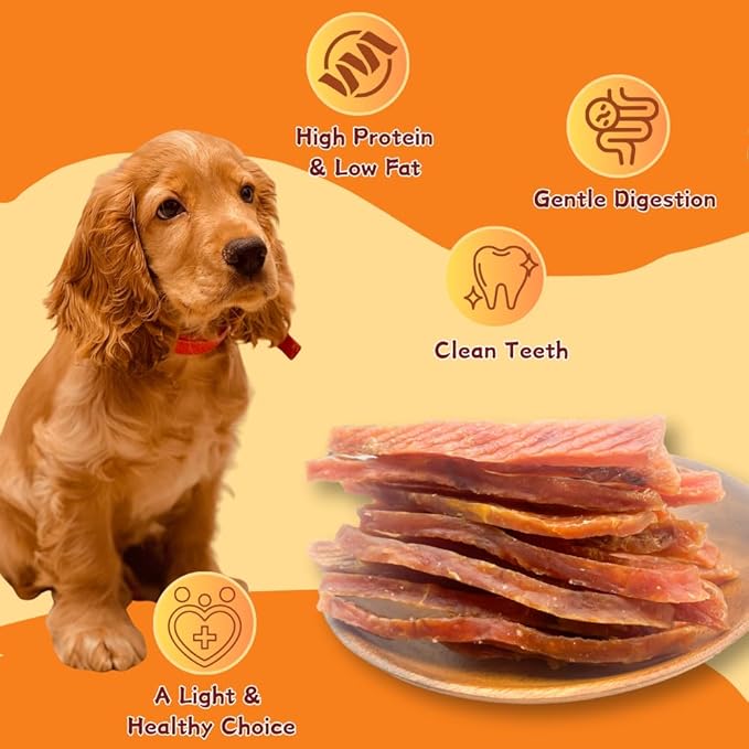 Creamy Duck & Milk Jerky, Irresistible Novel Protein Dog Treats, Calcium-Rich Tender Chews for Strong Bones & Sensitive Dogs (Duck,2 Pack x 10.58 Ounce(Pack of 2))