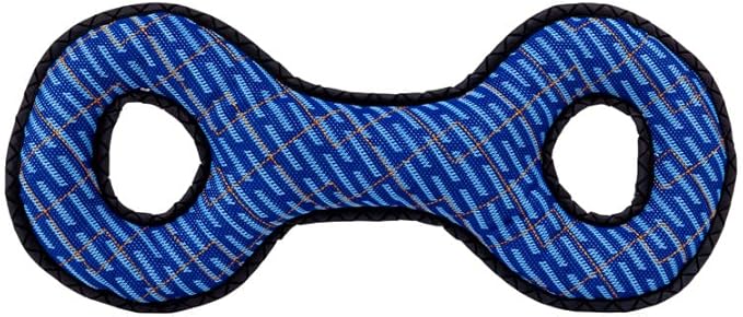 KONG Armor Bone Dog Toy – Medium – Durable Triple-Layered Fabric with Reflective Trim & Squeaker – Assorted Colors – Ideal for Chewing, Fetching & Tugging (Double Tug, Large)
