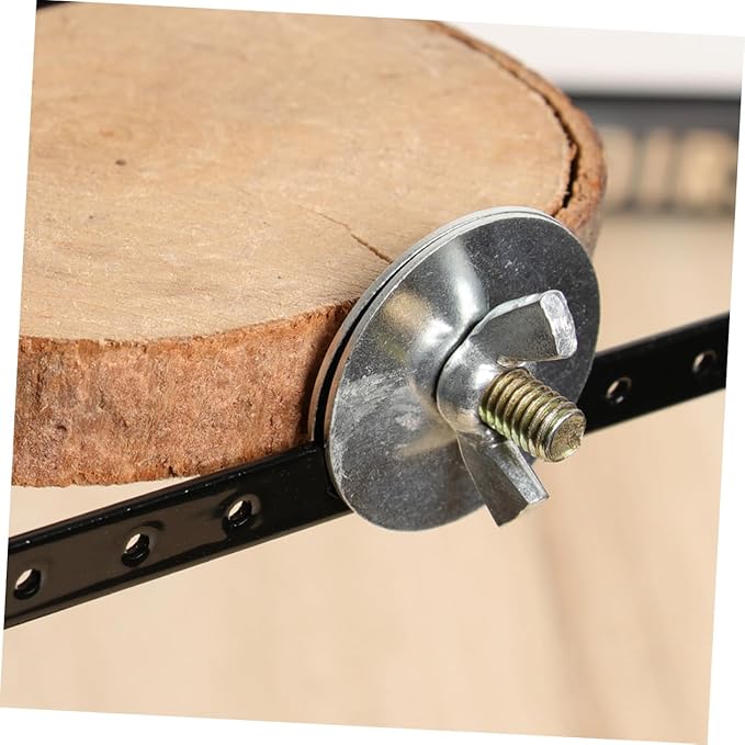 BESTonZON Round Wooden Pet Parrot Stand Platform Natural Wood Branch Perches for Bird Cage for Hamsters Gerbils Animals Easy to Install Jumping Board