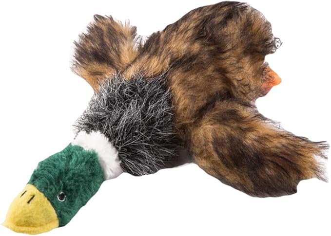 2 Pcs Pet Dog Toy Puppy Dog Chew Toy with Cartoon Plush Squeaking Duck Style for Small Medium Dog or Cat