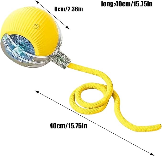 Interactive Rolling Dog Ball, Chewie Viral Rolling Ball, Chewie Ball for Dogs, Interactive Dog Smart Ball Toy, Smart Automatic Rolling Pet Ball for Dog Cat