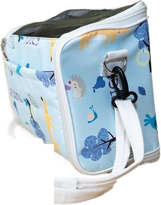 Portable Pet Bird Cage - Breathable and Detachable Travel Bag for Parrots, Hamsters, and Guinea Pigs(Blue)