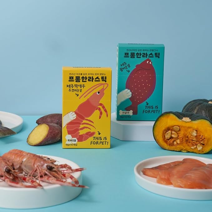 Generic FROMHALLA Stick Jeju, Puree Sticks for Dogs & Cats, Pet Treats, Grain-Free, 9g x 10 Sticks (9g x 10 Sticks, Jeju Flatfish Fillet)
