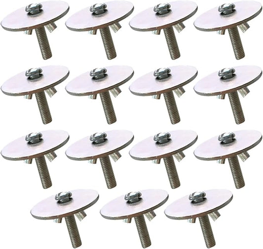 15sets Fixing Screws Gaskets for Hamster Cage Lightweight and Easy to Install Screws for Birdcage and Animal Platforms Sturdy and