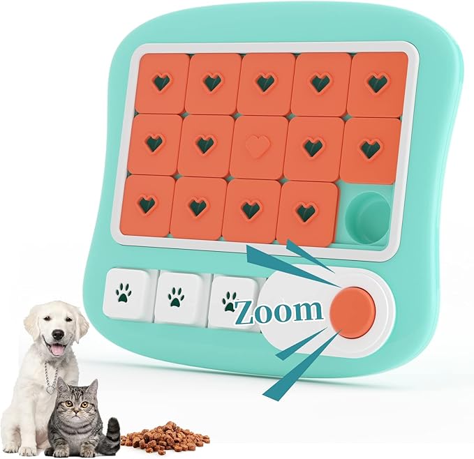 FOXMM Dog Puzzle Toys,Interactive Treat Puzzle Dog Toy for IQ Training & Mental Stimulating,Treat Puzzle Dispensing with Squeaky Design for Large Medium Small Smart Dogs