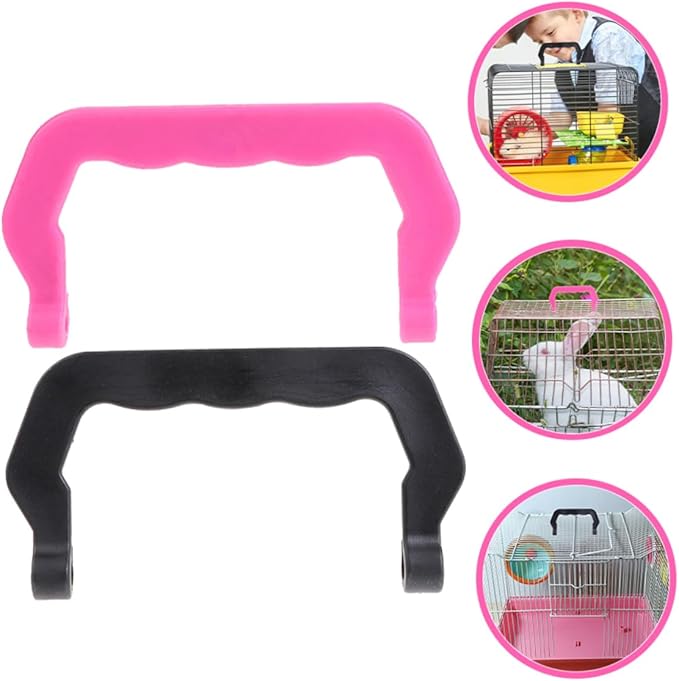 Happyyami 20pcs Detachable Plastic Bird Cage Handles Portable Hamster Cage Lifting Handles for Outdoor Use Lightweight and Design for Easy Carrying