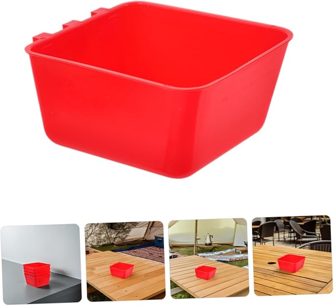 MERRYHAPY 6pcs Hanging Pet Feeding Bowl for Birds and Rabbits Durable Food and Water Cup Easy to Install and Remove for Small Animals