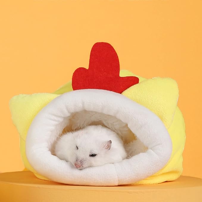 Velvet Small Animal Nest Winter Warm House Soft Breathable for Hamsters Guinea Pigs Squirrels Birds Cage Accessories