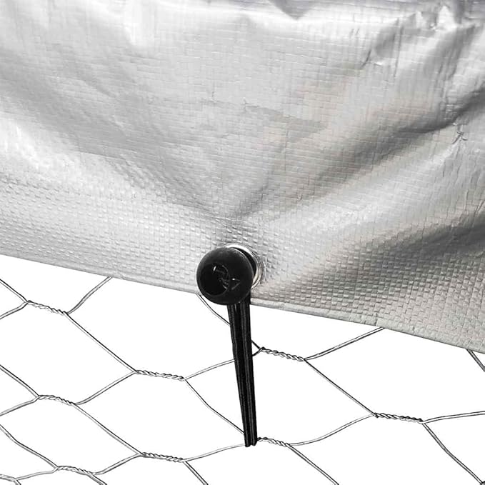 vidaXL Outdoor Dog Kennel Silver Galvanized Steel Large Sturdy