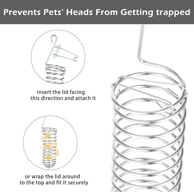 2 Pcs Rat Enrichment Toys Stainless Steel Bird Food Holder Rat Parrot Foraging Toy Hanging Rodent Toy Bird Cage Foods Holders Slow Feeder Cage Accessories for Fruit Vegetable Holder Birds Food