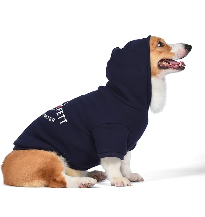 Star Wars for Pets Boba Fett Dog Hoodie with Leash Attachment Hole - Pet Outerwear for Dogs - Officially Licensed Dog Apparel & Accessories, Navy, Size Large