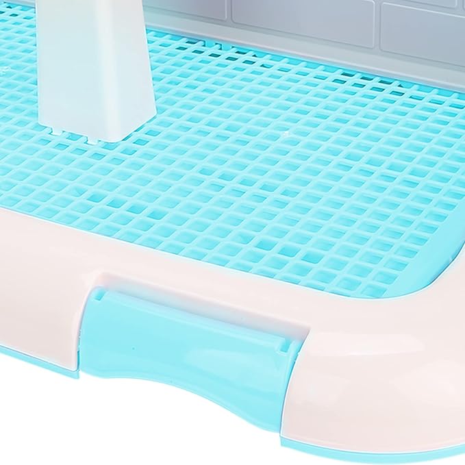 Puppy Training Toilet, Dog Training Toilet Pad Cat Potty Fence Dog Scheduled Urination Potty Tray, 18.3 x 13.9 x 9.3in