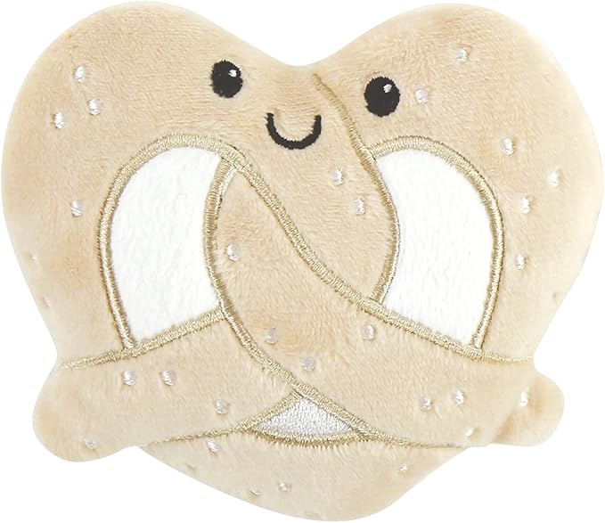 Luvable Friends Unisex Baby Squeaky Plush Dog Toy With Rope