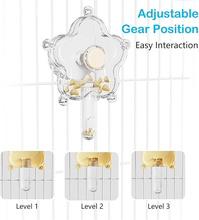 BNOSDM Bird Foraging Toys Cockatiel Foraging Wheel Parrot Cage Spinning Toys Parakeet Enrichment Puzzle Feeder Toy for Budgies Lovebirds Canaries (Purple)