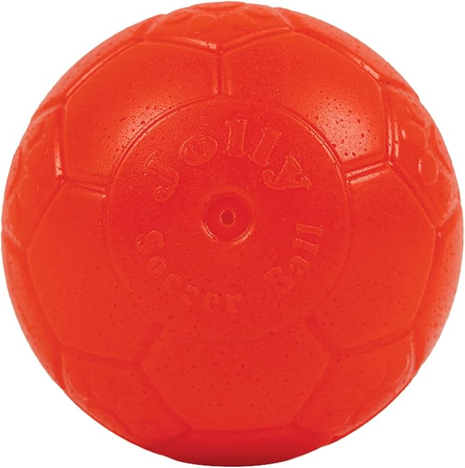 Jolly Pets Mini Jolly Soccer Ball; Floating-Bouncing Dog Toy; 3" Orange