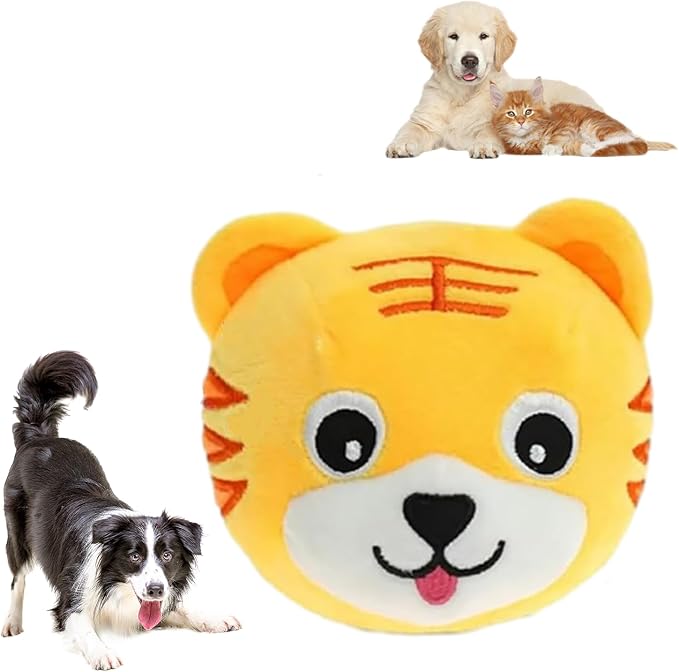 Active Moving Pet Plush Toy, Interactive Plush Dog Toy for Active Pets, Rechargeable Talking & Moving Pig Toy - Ideal for Dogs & Cats, Fun Playtime at Home, Park, or Beach (Style 8)