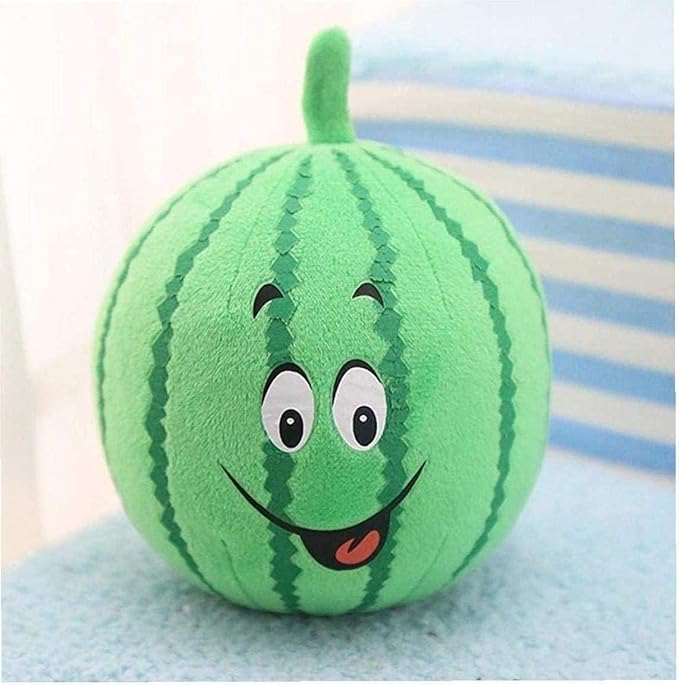 1Pc Watermelon Pet Toy Chew Squeaker Squeaky Plush Cotton Triangle Ball Watermelon Sound Toys Puppies Small Dogs Useful and Deft, Dog Squeak Toys, Tiny Puppy Toys(Red)