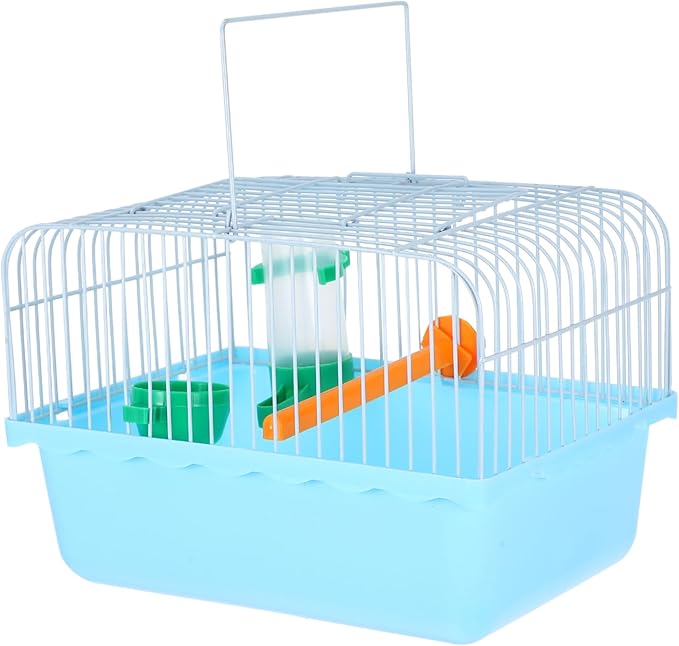 BESPORTBLE Portable Bird Cage for Lovebirds Spacious Carrier with Perch Food Box and Waterer for Travel Construction for Pet Transport