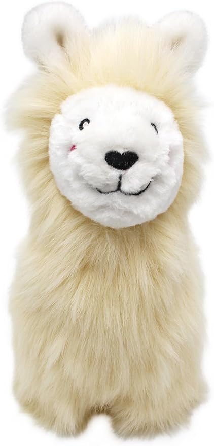 ZippyPaws Wooliez Dog Plush Toy - Interactive Pet Toys, Indestructible Plush Dog Toys, Fun Dog Toys, Larry The Llama