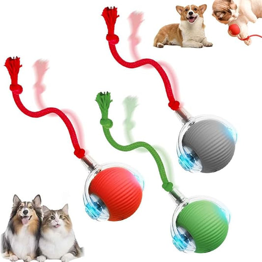 Interactive Cat Toy, 2026 New Cat Toy for Indoor Cats, Intelligent Rolling Ball Toys, Kitten Toys for Bored Indoor Cats/Dogs (3PCS-A)