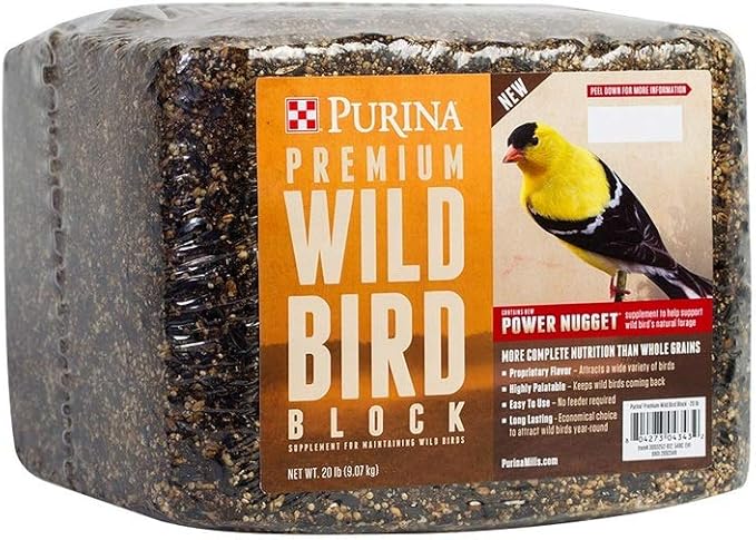 Purina | Premium Wild Bird Block | 20 pound (20 LB) Block