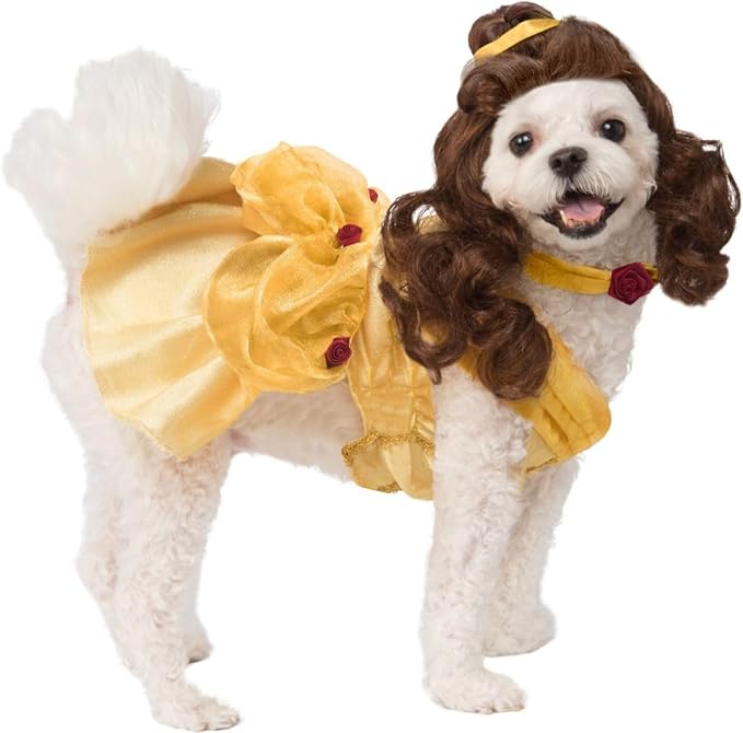 Disney Princesses: Belle Pet Costume for For Dogs or Cats by Rubies, XL