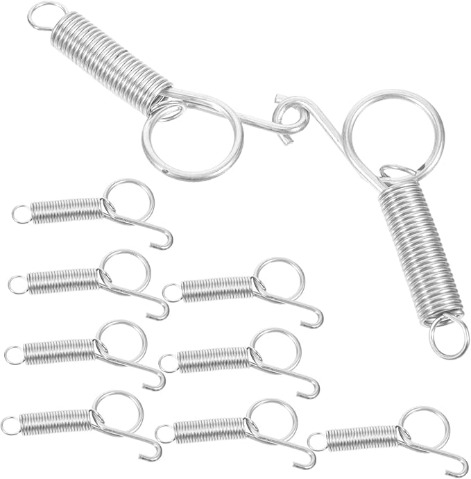 FRCOLOR 20pcs Cage Door Spring Hook Fixed Hanger for Pigeon and Cages High Elastic Material Easy to Install Secure Accessory