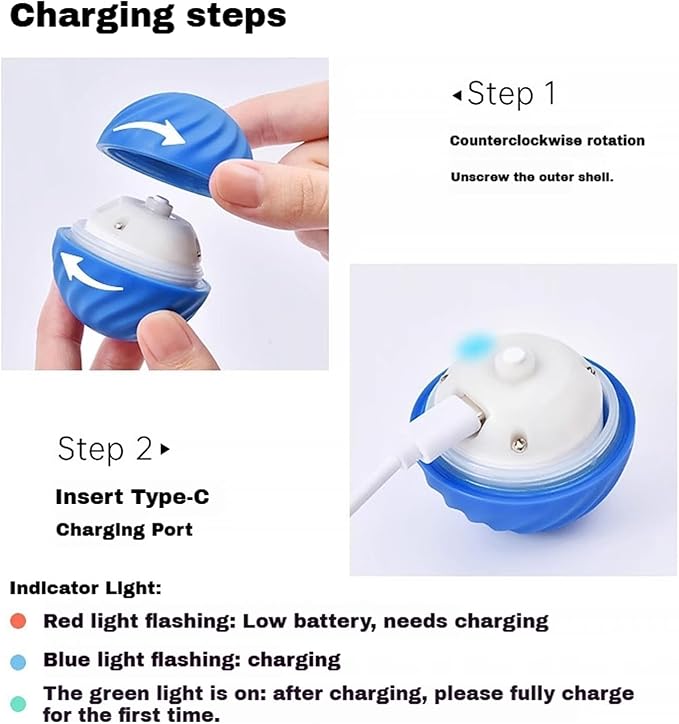 Smart Touch Interactive Dog Toy, 2 in 1 Interactive Dog Balls ＆ Pet Feeder, Track Food Leaking Ball, Cats Dogs