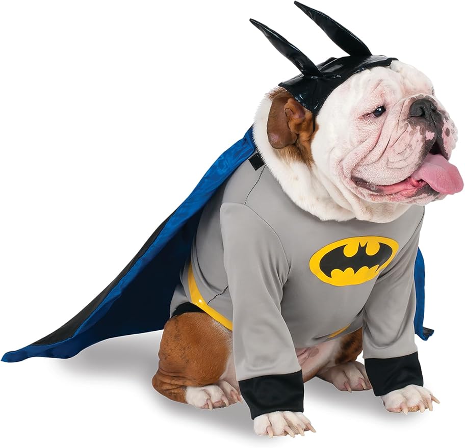 DC Comics Superheroes: Batman Pet Costume for Dogs or Cats by Rubies, XL