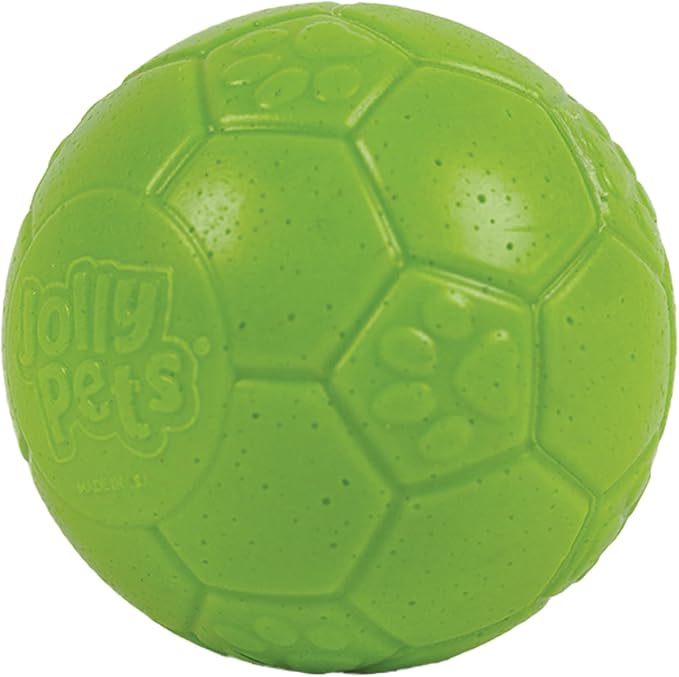Jolly Pets Mini Jolly Soccer Ball; Floating-Bouncing Dog Toy; 4" Green Apple