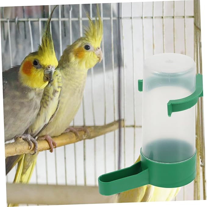Healifty 20pcs Automatic Bird Water Dispensers for Small Birds Parrots Antispill Design Easy to Clean Water Bowls Pet Drinkers
