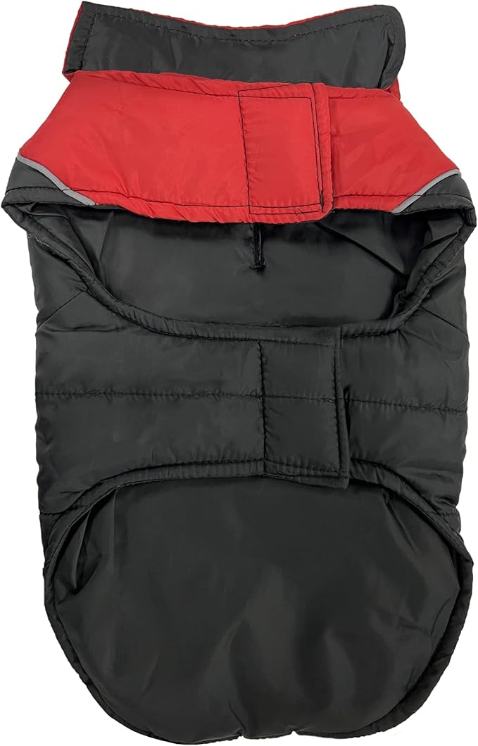 Pets First Collegiate Oklahoma Sooners Puffer Vest for Dogs & Cats. Size Medium. Warm, Cozy, and Waterproof Dog Coat, for Small and Large Dogs/Cats.