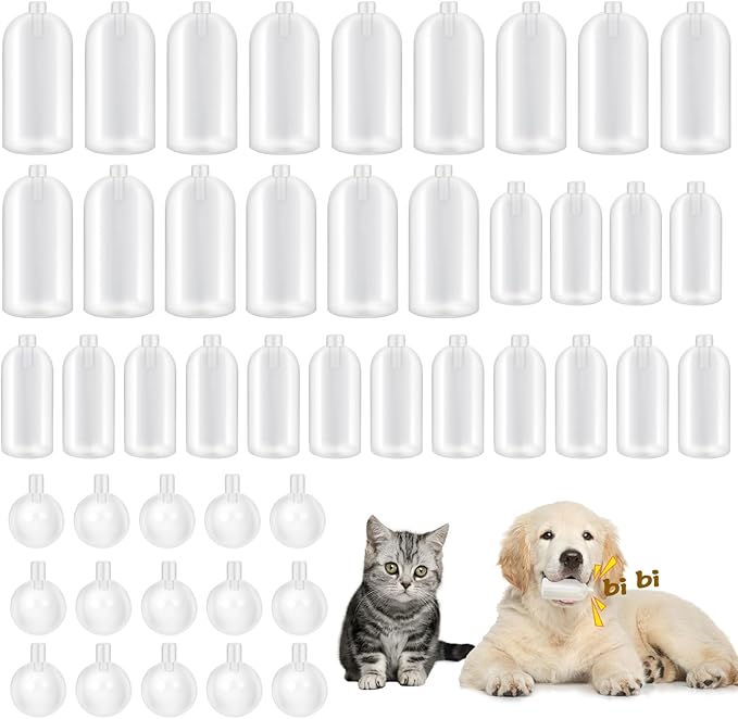Tebery 45 Pack Large Replacement Squeakers for Dog Toys, Loud Plastic Pet Toy Squeakers Repair, Squeaky DIY Toy Noise Makers Accessories, Insert Replacement Squeaker for Cat Dog Toy, 3 Model