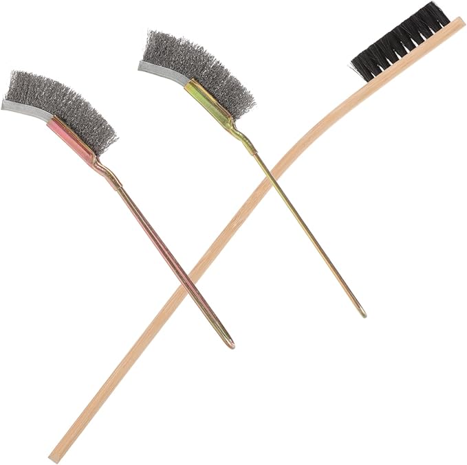 Abaodam 3Pcs Long Handle Birdcage Cleaning Brush Durable Tool for Effortless Bird Cage Cleaning for and Hard to Reach Areas for Parrot and Bird Hut