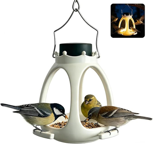 2026 Solar Bird Feeder - Waterproof Eco-Friendly Polymer Wild Bird House for Backyard Birding, Innovative Outdoor Decor for Wildlife Enthusiasts